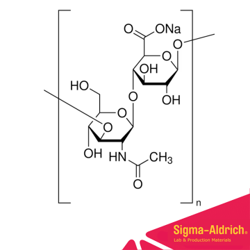 Sigma-Aldrich 40583 Hyaluronic acid sodium salt from Streptococcus equi mol wt 8,000-15,000 CAS No.: 9067-32-7 10 mg