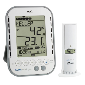 TFA 30.3039.IT 'KLIMALOGG PRO' Termo Higrometre Datalogger ve TFA 30.3180.IT Sensör