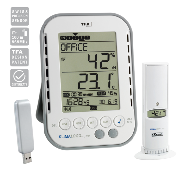 TFA 30.3039.IT 'KLIMALOGG PRO' Termo Higrometre Datalogger ve TFA 30.3180.IT Sensör