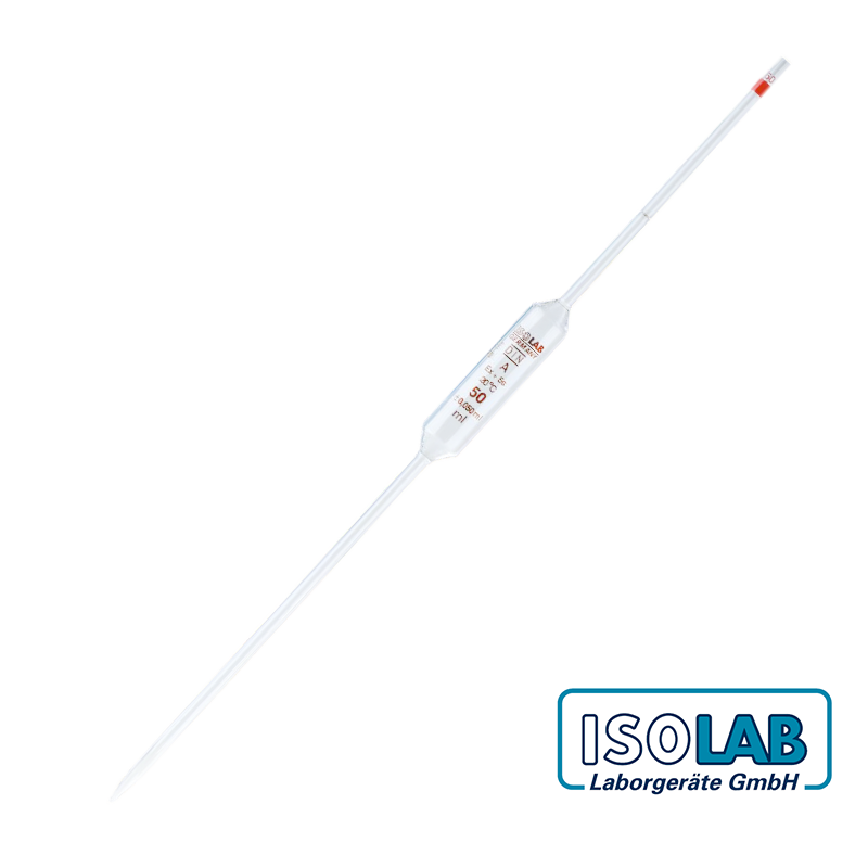 ISOLAB Pipet - Cam - Bullu - A Kalite - Amber Skala - 1 mL - (1 Adet)