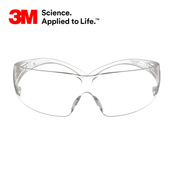 3M™ SecureFit™ 200 Laboratuvar Gözlüğü Beyaz Çerçeve, Çizilmeye Dayanıklı, Buğu Önleyici, Şeffaf AS/AF Lens (SF201AF)