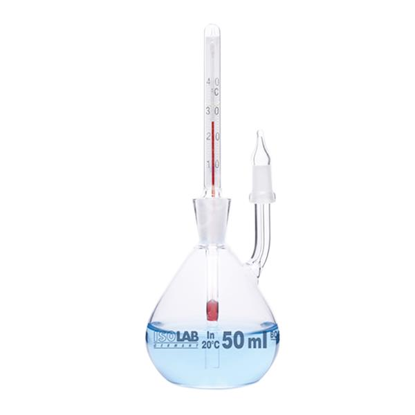 ISOLAB Piknometre - Kalibreli - Termometreli - 10 ml