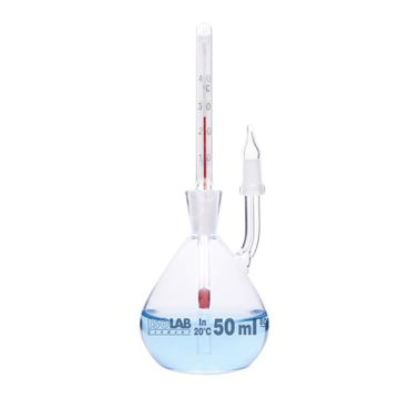 ISOLAB Piknometre - Kalibreli - Termometreli - 10 ml