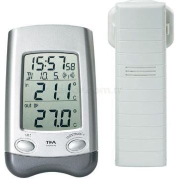 TFA 30.3016.54.IT 'Wave' Dijital Kablosuz Termometre   -40 °C... +60 °C / -10... +60 °C
