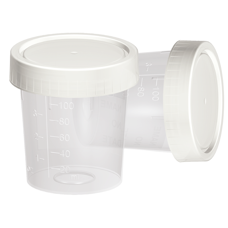 Fıratmed Pnömatik Sistem Non-Steril İdrar Numune Kabı  100 mL hacimli / Yazılabilir özel alan / Özel dizayn / Üç çevrimli özel kapak / 250 Adet / Koli