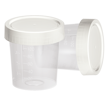 Fıratmed Pnömatik Sistem Non-Steril İdrar Numune Kabı  100 mL hacimli / Yazılabilir özel alan / Özel dizayn / Üç çevrimli özel kapak / 250 Adet / Koli