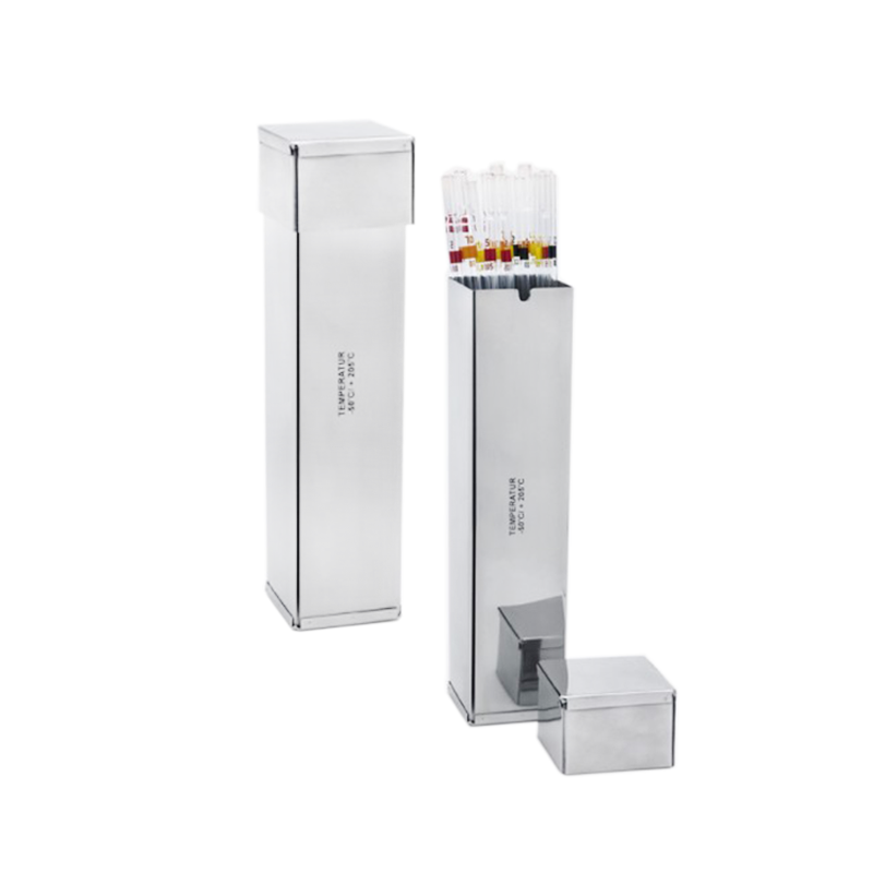 ISOLAB Pipet Kutusu - Paslanmaz Çelik - 70 x 70 x 430 mm