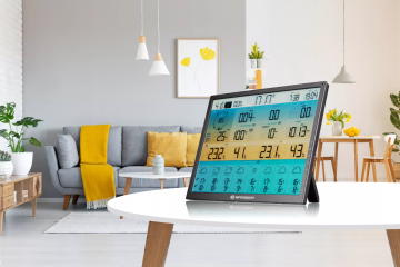 BRESSER 8-Day 4CAST XL 7-in-1  Güneş Enerjili Sensörlü Wi-Fi Hava Tahmin İstasyonu