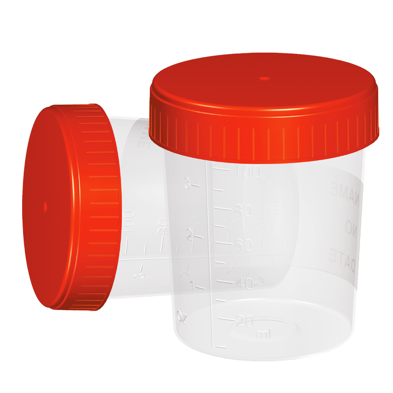 Fıratmed Polipropilen Steril İdrar Numune Kabı  / 100 mL / Yazılabilir özel alan / Özel dizayn / Üç çevrimli özel kapak / 150 Adet / Koli