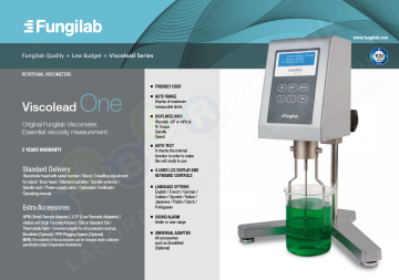 Fungilab One L Rotasyonel Viskozimetre   1 - 2.000.000 Cp/0.3 - 100 Rpm