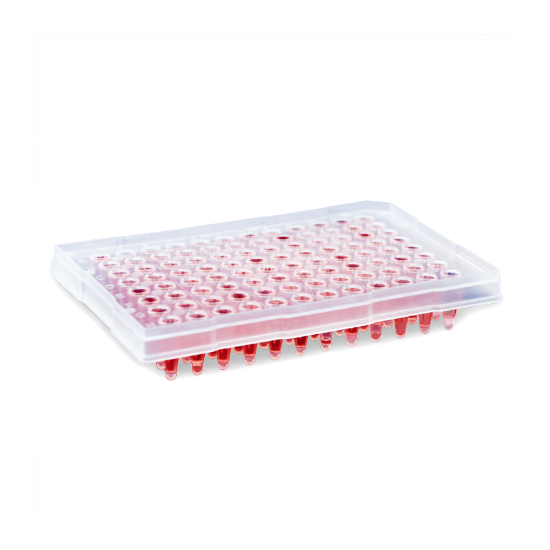 ISOLAB PCR Plağı - 96 Kuyulu - 0,2 ml - Steril - Yarım Etekli - 10 Adet/Paket