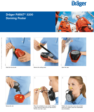Drager Parat 3200 Filtreli Acil Kaçış Maskesi