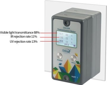 Linshang Technology LS110A Işık Geçirgenliği Ölçer VL Dalga Boyu: 380-760 nm UV Dalga Boyu: 365 nm IR Dalga Boyu: 940 nm