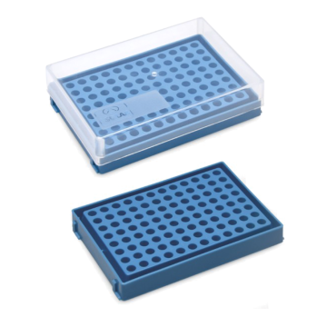 ISOLAB PCR Tüp Standı 96 Delikli Mavi