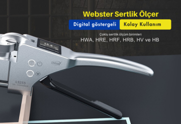 Linshang Technology LS255 Webster Sertlik Ölçer HWA(0-20), HRE(23.5-110), HRF(26.2-105.5), HRB(0-85.3), HV(49-155), HB(35.2-153)