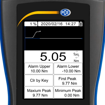 PCE DFG N 10TW Tork Ölçer 0... 10 Nm / 0.005 Nm