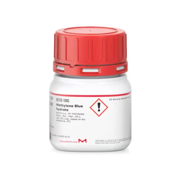 Sigma-Aldrich 66720 Methylene Blue hydrate purum p.a., for microscopy (Bact., Bot., Hist., Vit.), ≥97.0% (calc. based on dry substance, AT) 25 gr