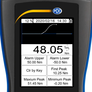 PCE DFG N 50TW Tork Ölçer 0... 50 Nm / 0.01 Nm