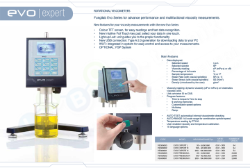 Fungilab Evo Expert H Rotasyonel Viskozimetre  200 - 106.000.000  Cp/0.01 - 200 Rpm