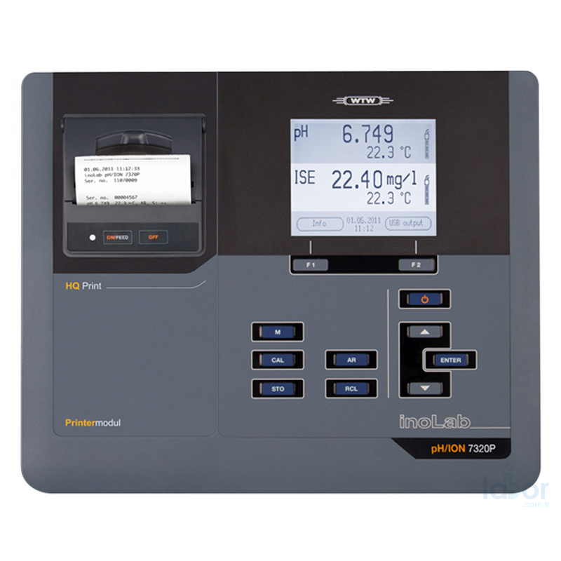 WTW Inolab pH/Ion 7320P Set Masa Tipi pH / İyon Ölçer + Entegre Yazıcıya Sahiptir