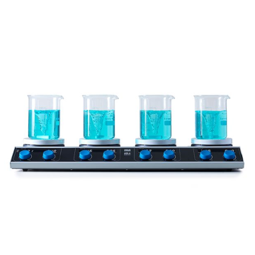 VELP AM4 4 Bölmeli Isıtıcılı Manyetik Karıştırıcı 100... 1500 rpm / 4X15 L / 310 °C