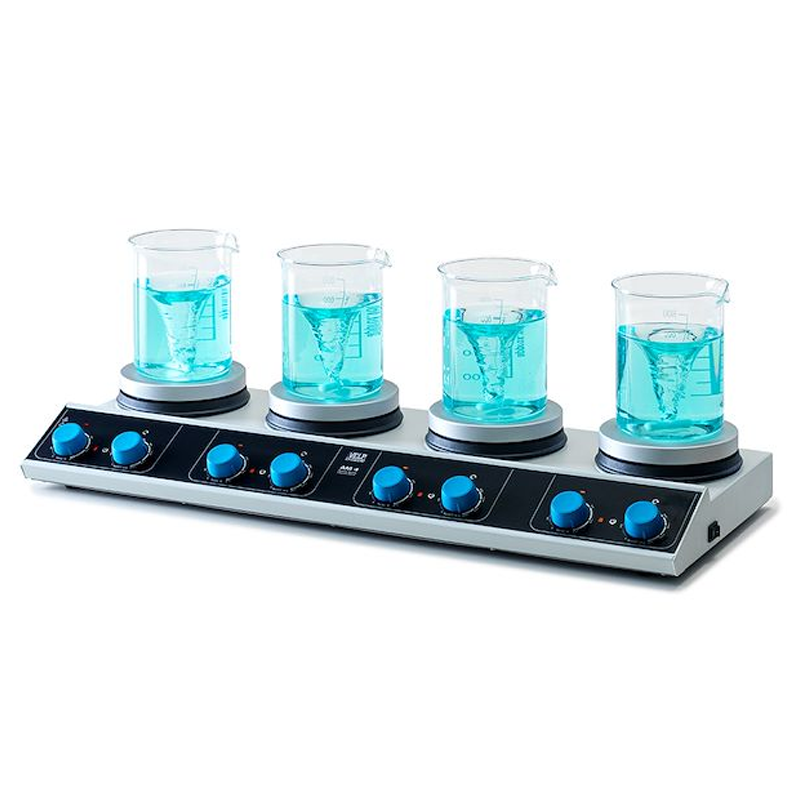 VELP AM4 4 Bölmeli Isıtıcılı Manyetik Karıştırıcı 100... 1500 rpm / 4X15 L / 310 °C