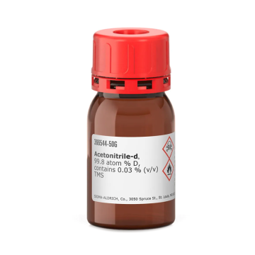 Sigma-Aldrich 366544 Acetonitrile-d3 99.8 atom % D, contains 0.03 % (v/v) TMS 50 gr