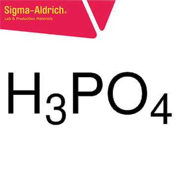 Sigma-Aldrich 04107 Phosphoric acid puriss., meets analytical specification of Ph. Eur., BP, NF, FCC, 85.0-88.0% 4 x 5 L