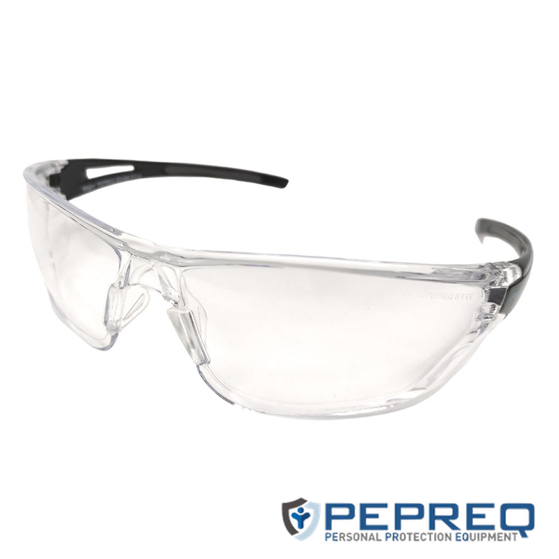 PEPREQ EW MAJOR CLEAR Güvenlik Gözlüğü Çizilmeye Karşı Dirençli, Buğulanmaz, UV380 Koruması