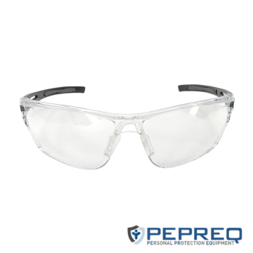 PEPREQ EW MAJOR CLEAR Güvenlik Gözlüğü Çizilmeye Karşı Dirençli, Buğulanmaz, UV380 Koruması