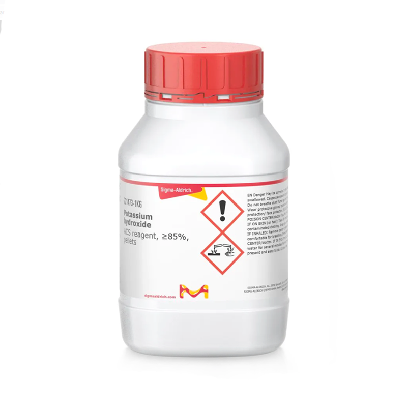 Sigma-Aldrich 221473 Potassium hydroxide ACS reagent, ≥85%, pellets CAS No.: 1310-58-3 1 kg