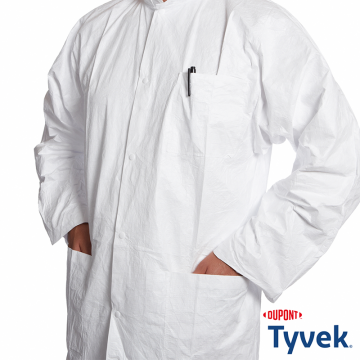 DuPont™ Tyvek® 500 Labcoat PL30 XXL Laboratuvar Önlüğü 3 Cepli Çıtçıtlı Kategori III, PB[6], EN 14126