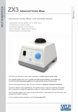 Velp ZX3 Vortex Mixer And Foam Stands Advanced Vorteks 3000 rpm Ayarlanabilir Hız