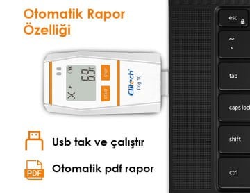 Elitech Tlog 10 Kablosuz Sıcaklık Kayıt Cihazı -30... 70 °C