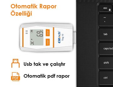 Elitech Tlog 10 Kablosuz Sıcaklık Kayıt Cihazı -30... 70 °C