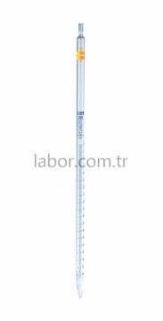 ISOLAB Pipet - Cam - Dereceli - As Kalite - Grup Sertifikalı - Mavi Skala - 20 ml - (1 Adet)