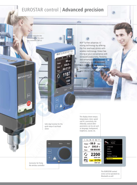 IKA Eurostar 100 Control Mekanik Karıştırıcı 100L / 1300 rpm / 100 Ncm / 70.000 mPas