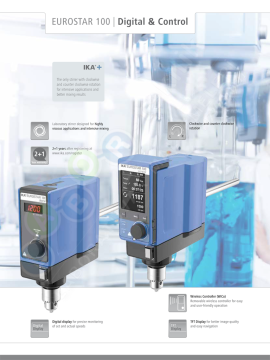 IKA Eurostar 100 Control Mekanik Karıştırıcı 100L / 1300 rpm / 100 Ncm / 70.000 mPas