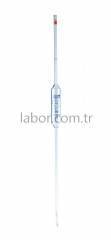 ISOLAB Pipet - Cam - Bullu - As Kalite - Grup Sertifikalı - Mavi Skala - 4 ml - (1 Adet)