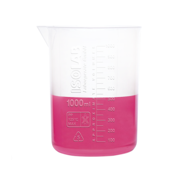 ISOLAB Beher - P.P - Kısa Form - Kabartma Skala - 500 ml / 1 Adet