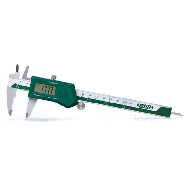 INSIZE 1193-200W Dijital Kumpas Sürme Tekerleksiz Seramik Çeneli   0... 200 mm / 0,01mm