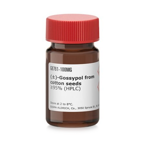 Sigma-Aldrich G8761 (±)-Gossypol from cotton seeds ≥95% (HPLC) 100 mg