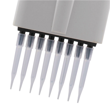 DLAB TopPette Ayarlanabilir Sekiz Kanallı Otomatik Pipet 50-300 μL
