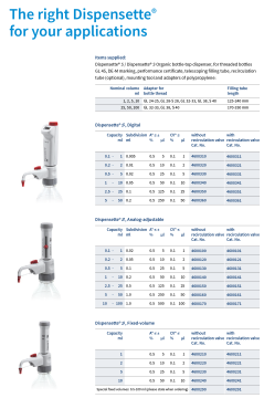 BRAND 4600130 Dispensette® S 0.5 - 5 mL  Analog Dispenser Vanasız