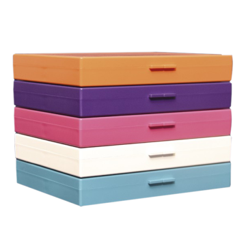 ISOLAB Lam Kutusu - 50 Lam Kapasiteli - Plastik Kilitli - Mavi