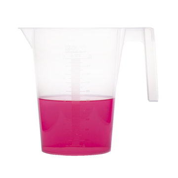 ISOLAB Beher - Kulplu - P.P - Kısa Form - Kabartma Skala - 3000 ml /  120 °C Sıcaklık Dayanımı