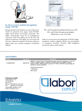 SI Analytics Titroline® 5000/50 M2 Potansiyometrik Titratör