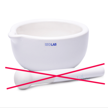 ISOLAB Havan - Porselen - Tokmaksız - Dış Çap 207 mm / 1000 mL | (1 Adet)