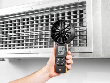 Testo 417 Rüzgar Hızı Ölçer Anemometre App Bağlantılı Pervane Anemometre (menfez çıkışları için)