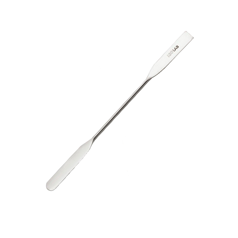 ISOLAB Spatül - Paslanmaz Çelik - Çift Uçlu - Düz - 255 mm